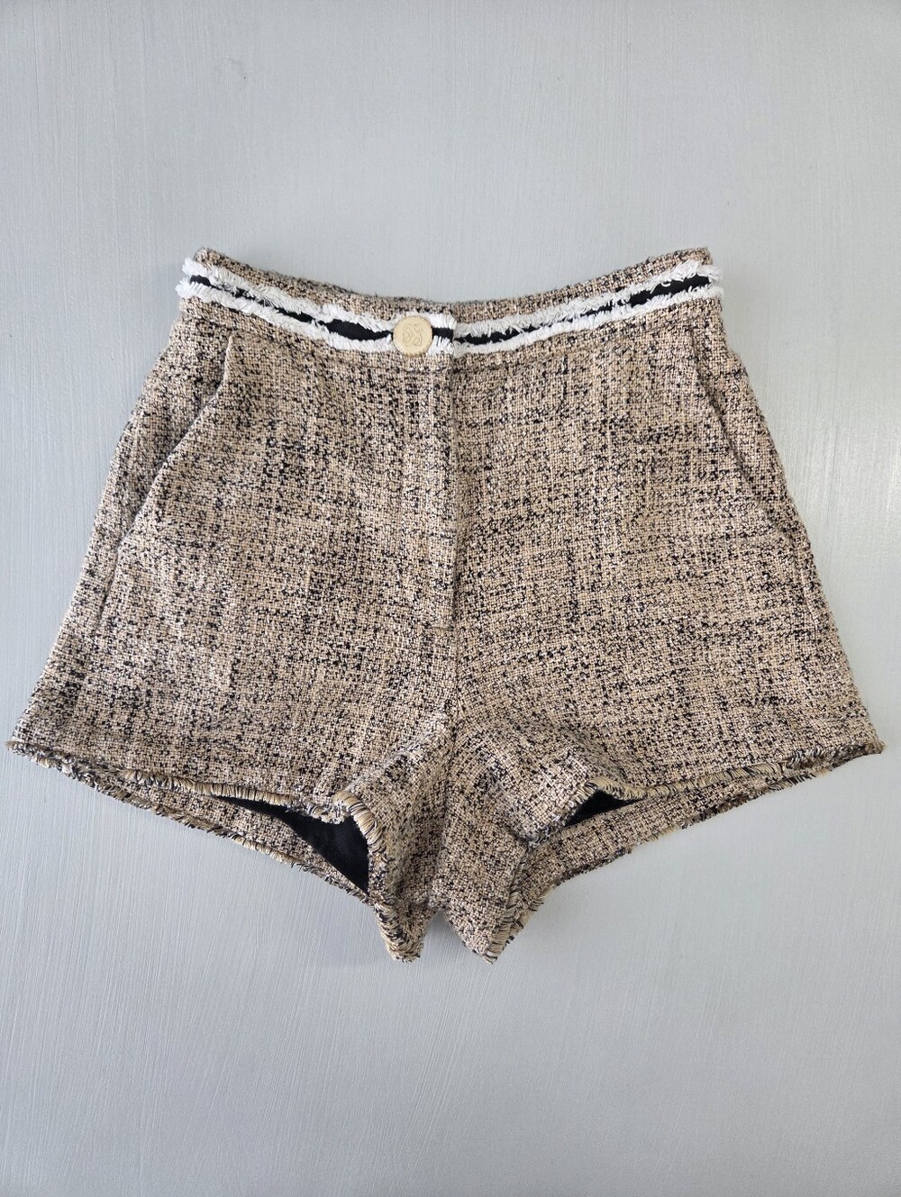 Sandro Soni Tweed Shorts